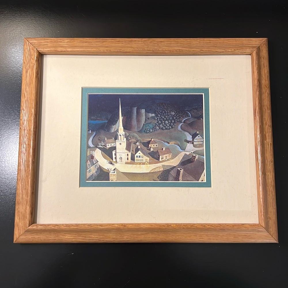 Grant Wood Print of The Midnight Ride of Paul Revere